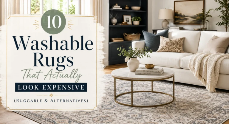 10 Washable Rugs That Actually Look Expensive (Ruggable & Alternatives)